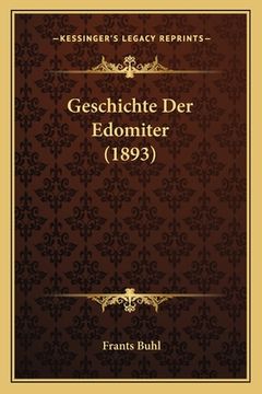 portada Geschichte Der Edomiter (1893) (in German)