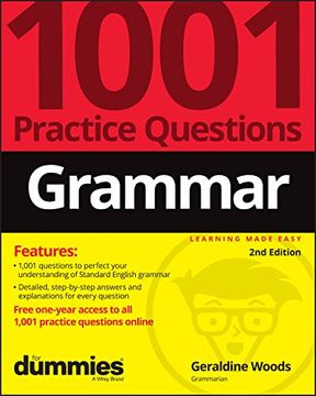 portada Grammar: 1001 Practice Questions for Dummies (+ Free Online Practice) (en Inglés)