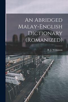portada An Abridged Malay-English Dictionary (romanized) (in English)