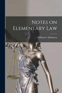 portada Notes on Elementary Law (in English)