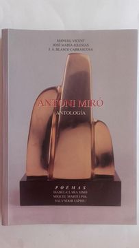 portada Antoni Miro. Antologia (Español, Ingles, Catalan)