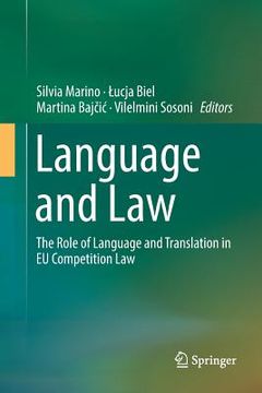 portada Language and Law: The Role of Language and Translation in EU Competition Law