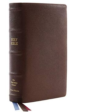 portada Nkjv, Single-Column Reference Bible, Premium Goatskin Leather, Brown, Premier Collection, Comfort Print: Holy Bible, new King James Version 