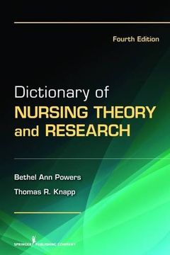 portada Dictionary of Nursing Theory and Research (in English)