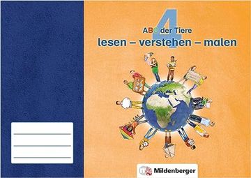 portada Abc der Tiere 4 · Lesen - Verstehen - Malen (en Alemán)