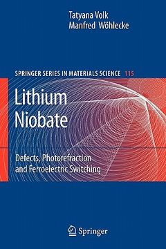 portada lithium niobate: defects, photorefraction and ferroelectric switching (en Inglés)