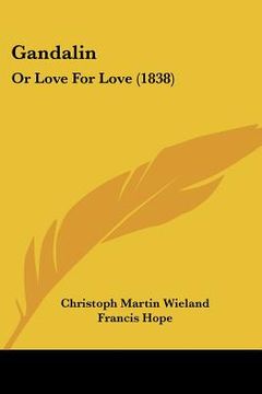 portada gandalin: or love for love (1838) (in English)