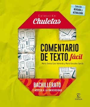 portada Comentario de Texto Fácil Para Bachillerato - María Teresa Caro Valverde; María González García - Libro Físico (in Spanish)