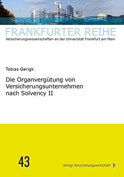 portada Die Organvergütung von Versicherungsunternehmen Nach Solvency ii (in German)