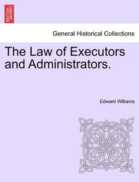 portada the law of executors and administrators. (en Inglés)