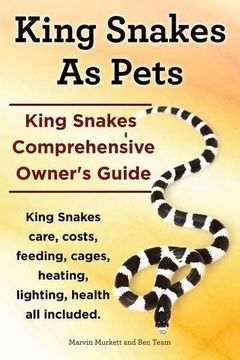 portada King Snakes as Pets. King Snakes Comprehensive Owner's Guide. Kingsnakes Care, Costs, Feeding, Cages, Heating, Lighting, Health All Included.