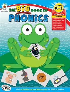 portada the big book of phonics, grades k-3 (en Inglés)