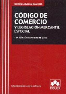 portada Codigo De Comercio Y Legislación Mercantil Especial ( 12ª Ed. - 2013 ) Tlb