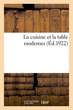 portada La Cuisine et la Table Modernes (Savoirs et Traditions) (in French)