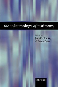 portada The Epistemology of Testimony (in English)