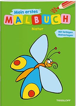 portada Mein Erstes Malbuch Natur: Fröhliche Motive, Starke Konturen, Farbvorschläge (Malbücher und -Blöcke) (en Alemán)