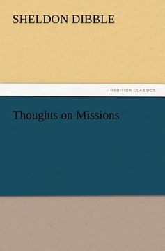 portada thoughts on missions (en Inglés)