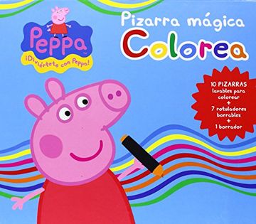 portada PEPPA PIG - PIZARRA MAGICA. COLOREA