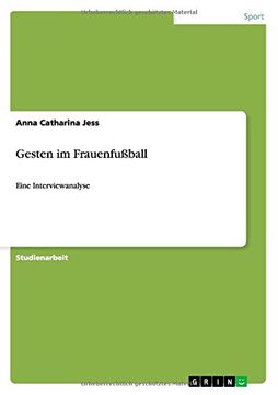 portada Gesten im Frauenfußball (German Edition)