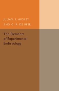 portada The Elements of Experimental Embryology (in English)