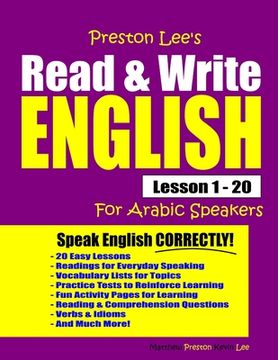 portada Preston Lee's Read & Write English Lesson 1 - 20 For Arabic Speakers
