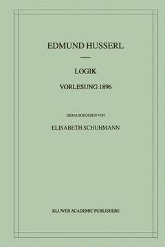 portada Logik Vorlesung 1896 (husserliana: Edmund Husserl - Materialien) (german Edition) (in German)