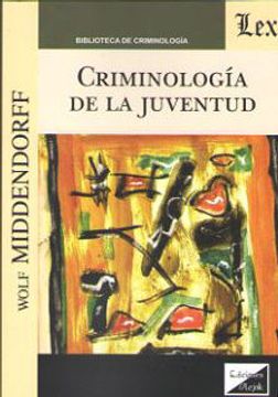 portada Criminologia de la Juventud (in Spanish)