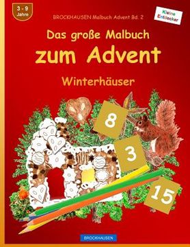 portada BROCKHAUSEN Malbuch Advent Bd. 2 - Das große Malbuch zum Advent: Winterhäuser (en Alemán)