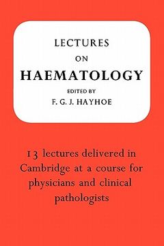 portada Lectures on Haematology (en Inglés)