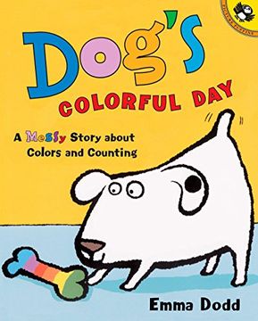 portada Dog's Colorful Day: A Messy Story About Colors and Counting (Picture Puffins) (en Inglés)