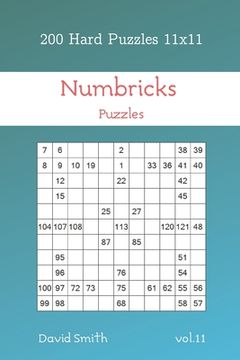 portada Numbricks Puzzles - 200 Hard Puzzles 11x11 vol.11 (en Inglés)