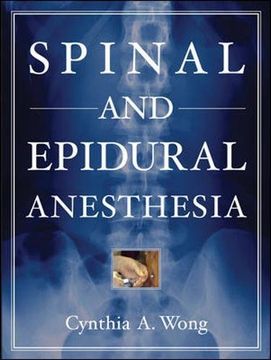 portada Spinal and Epidural Anesthesia (en Inglés)