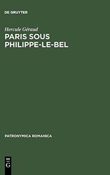 portada Paris Sous Philippe-Le-Bel (in French)