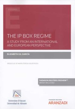 portada The ip box Regime. A Study From an International and Europe (en Inglés)