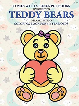 portada Coloring Book for 4-5 Year Olds (Teddy Bears) (in English)