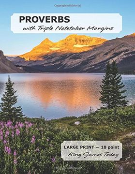 portada PROVERBS with Triple Notetaker Margins: LARGE PRINT - 18 point, King James Today