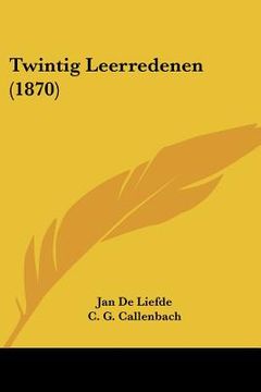 portada twintig leerredenen (1870) (en Inglés)