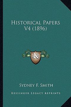 portada historical papers v4 (1896) (en Inglés)