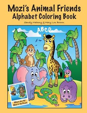 portada Mozi's Animal Friends Alphabet Coloring Book (en Inglés)