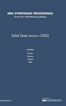 portada Solid-State Ionics 2002 V756 (Mrs Proceedings) (in English)