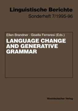 portada Language Change and Generative Grammar (Linguistische Berichte Sonderhefte) (German Edition)