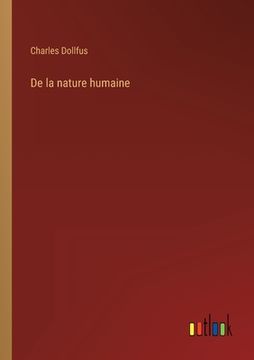 portada De la nature humaine (en Francés)