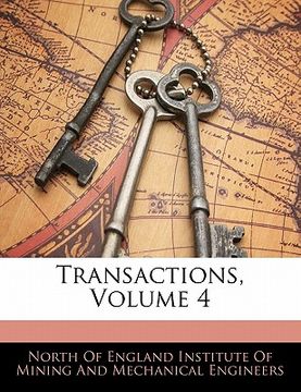 portada transactions, volume 4 (en Inglés)