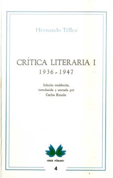 portada CRITICA LITERARIA I 1936 1947