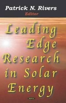 portada leading edge research in solar energy (en Inglés)
