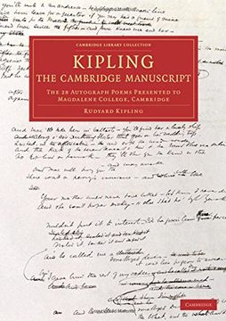 portada Kipling: The Cambridge Manuscript: The 31 Autograph Poems Presented to Magdalene College, Cambridge (Cambridge Library Collection - Literary Studies) (en Inglés)