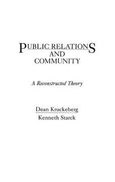 portada Public Relations and Community: A Reconstructed Theory (en Inglés)