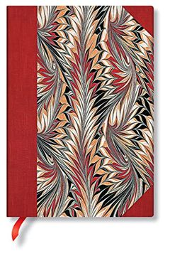 portada Paperblanks | Rubedo | Cockerell Marbled Paper | Hardcover | Midi | Unlined | Elastic Band Closure | 144 pg | 120 gsm (in English)