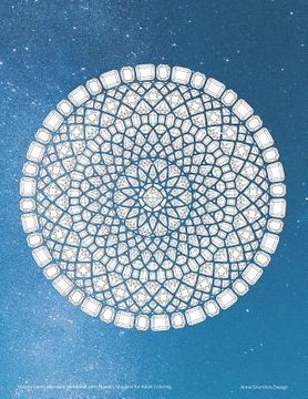 portada Galaxy Gems Mandala Notebook with Flowers Margins for Adult Coloring (en Inglés)