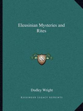 portada eleusinian mysteries and rites (in English)